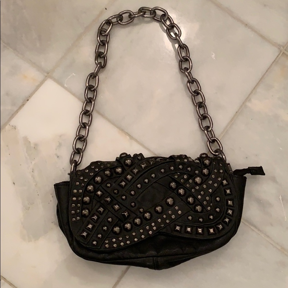 Black clutch shoulder boutique purse